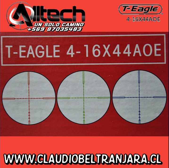 4-16x44 t-eagle claudio beltran jara mira telescopica alltech armeria