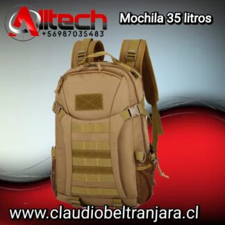 Mochila táctica modelo militar 35 litros color tam claudio beltran jara alltech armeria