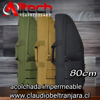 Bolso funda acolchada para rifle 80cm armeria alltech claudio beltran jara