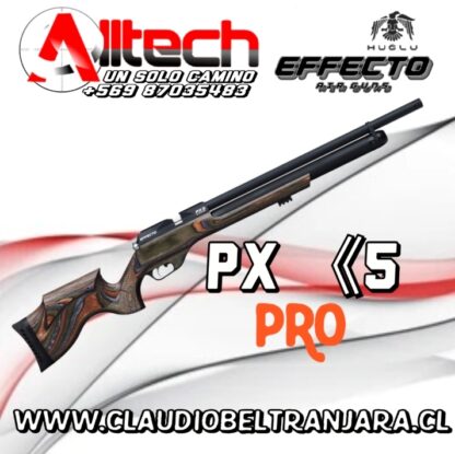 RIFLE HUGLU EFFECTO (R) PX-5 PRO LAMINADO VERDE 5,5 (2) CLAUDIO BELTRAN JARA ALLTECH ARMERIA