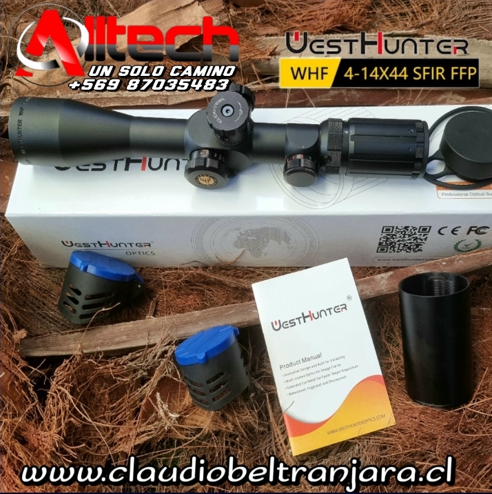 WESTHUNTER WHF 4-14X44 SFIR FFP MIRA TELESCOPICA ARMERIA ALLTECH CLAUDIO BELTRAN JARA