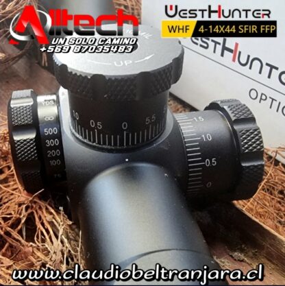 WESTHUNTER WHF 4-14X44 SFIR FFP MIRA TELESCOPICA ARMERIA ALLTECH CLAUDIO BELTRAN JARA