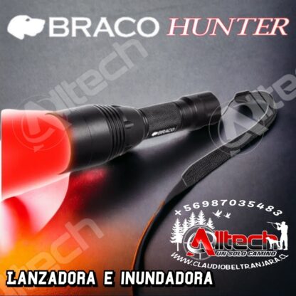 Linterna Braco Hunter Lanzadora e Inundadora Luz Roja claudio beltran jara alltech armeria aire comprimido