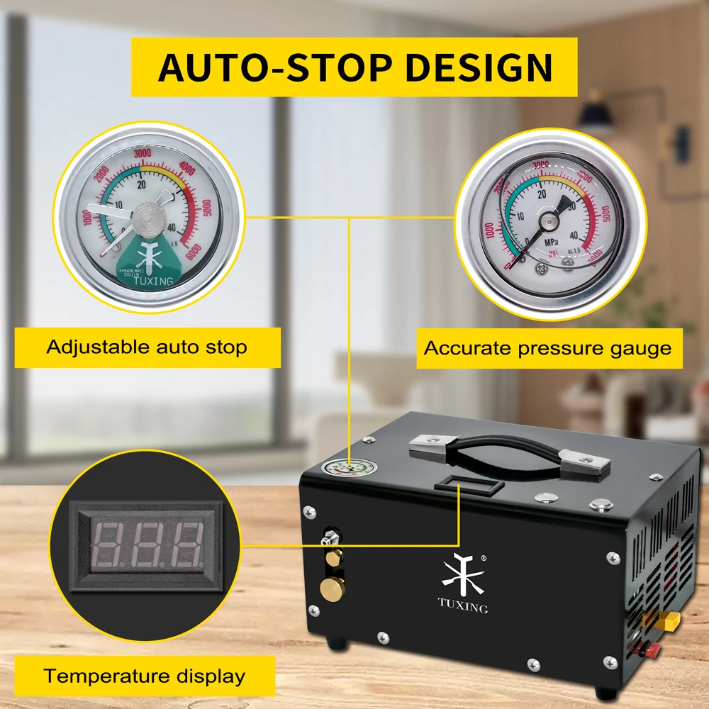 COMPRESOR PARADA AUTOMATICO 12V Y 220V MODELO TXET061-2 CLAUDIO BELTRAN JARA ARMERIA ALLTECH AIRE COMPRIMIDO PCP