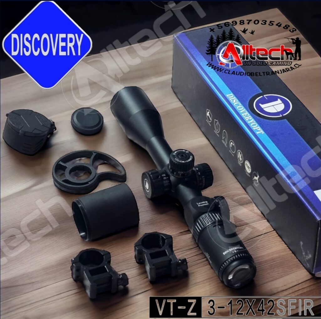 MIRA TELESCOPICA DISCOVERY VTZ 3-12X42 SEGUNDO PLANO ARMERIA ALLTECH CLAUDIO BELTRAN AIRE COMPRIMIDO PCP RIFLES COMPRESOR SCUBA