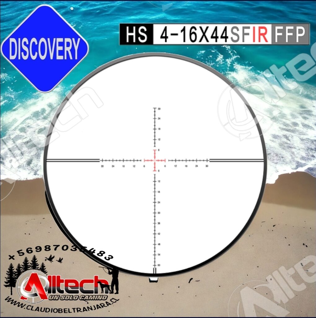 Mira Telescópica Discovery Hs 4-16 x 44 Sfir Ffp primer plano focal claudio beltra armeria alltech aire comprimido pcp rifle poston scuba