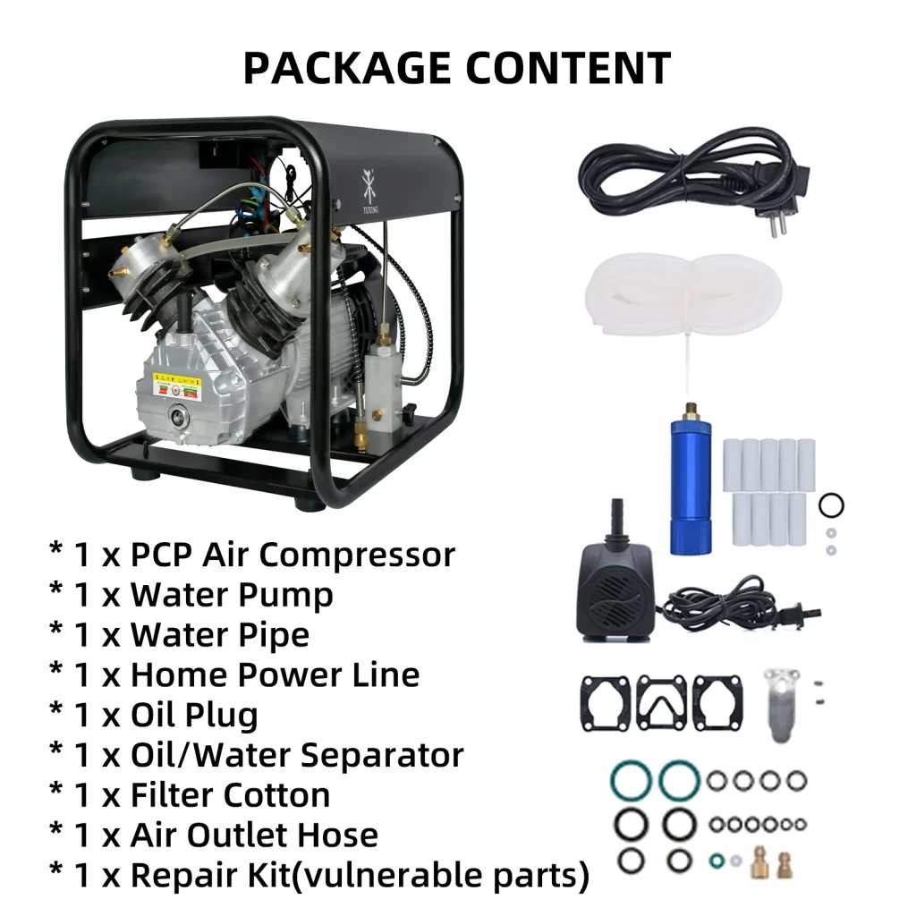 COMPRESOR PARADA AUTOMATICO 220V MODELO TXED012 300BAR 4500PSI ARMERIA ALLTECH AIRE COMPRIMIDO CLAUDIOBELTRAN JARA CARGA AIRE SCUBA RIFLES PCP