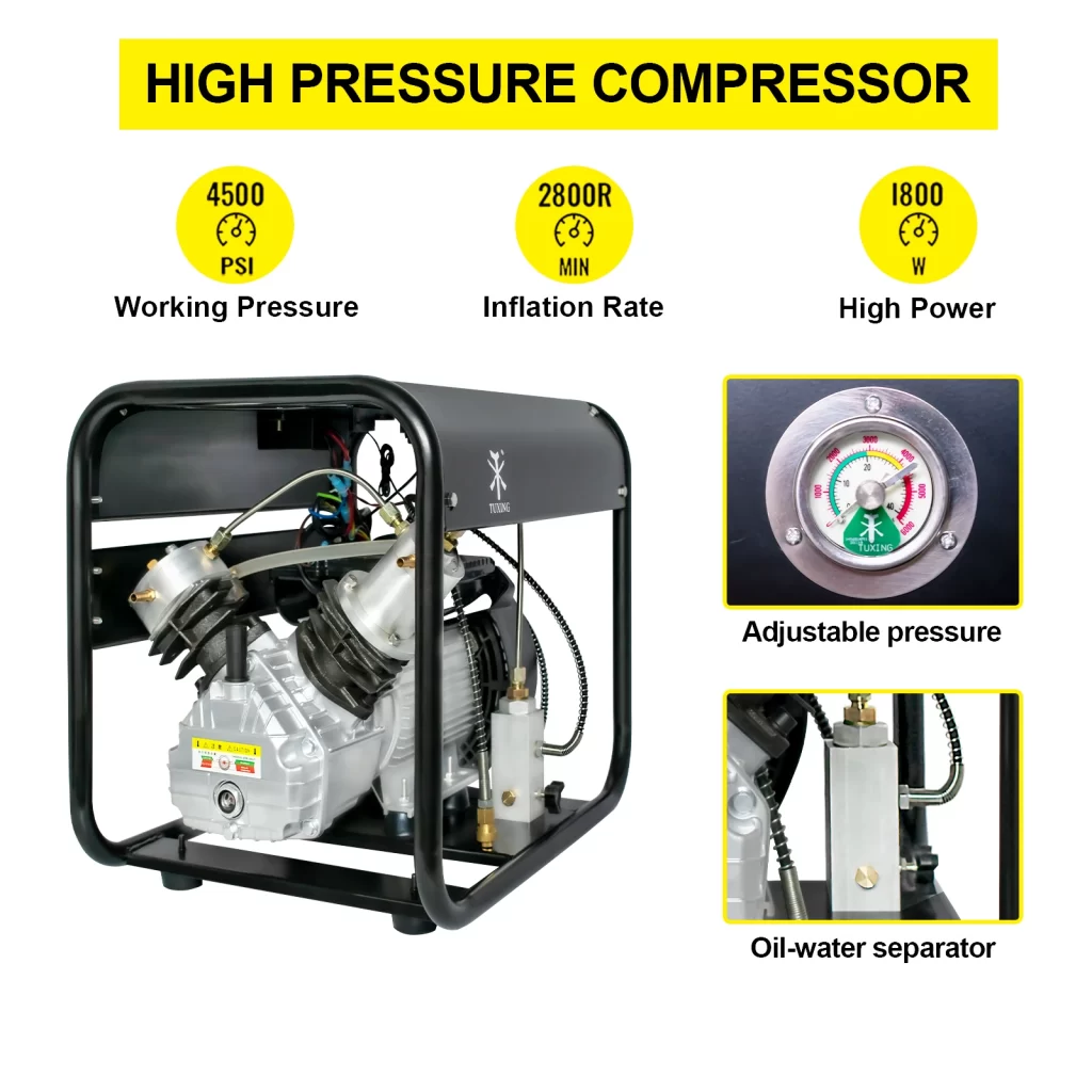 COMPRESOR PARADA AUTOMATICO 220V MODELO TXED012 300BAR 4500PSI ARMERIA ALLTECH AIRE COMPRIMIDO CLAUDIOBELTRAN JARA CARGA AIRE SCUBA RIFLES PCP