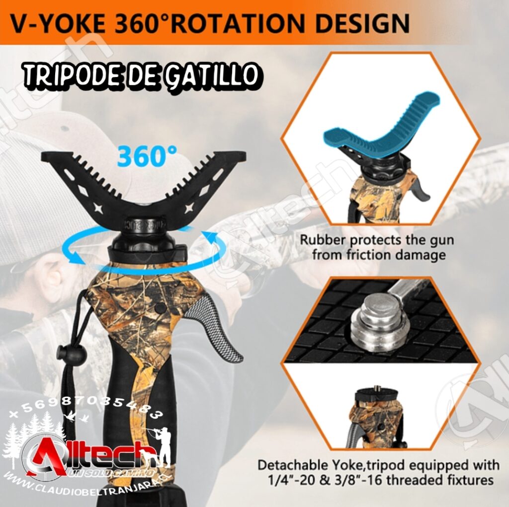 BASTÓN DE TIRO MONOPIÉ PARA CAZA PARA OBSERVACION DE LA NATURALEZA BIPODE BASTON DE TIRO TRIPODE CON GATILLO PARA CAZA ACU TAC , ATLAS , HARRIS ARMERIA ALLTECH CLAUDIO BELTRAN JARA AIRE COMPRIMIDO RIFLES PCP MIRAS TELESCOPICA , SCUBAS , COMPRESORES 4500PSI