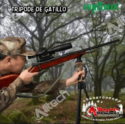 TRIPODE DE GATILLO PARA CAZA PARA OBSERVACION DE LA NATURALEZA BIPODE BASTON DE TIRO ACU TAC , ATLAS , HARRIS ARMERIA ALLTECH CLAUDIO BELTRAN JARA AIRE COMPRIMIDO RIFLES PCP MIRAS TELESCOPICA , SCUBAS , COMPRESORES 4500PSI