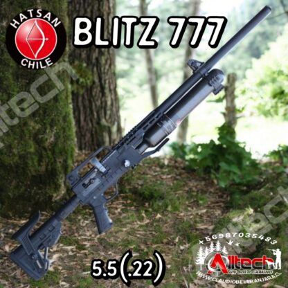 RIFLE HATSAN BLIZT 777 SEMI AUTO FULL AUTO 5.5 (.22) armeria alltech claudio beltran aire comprimido caza tiro deportivo