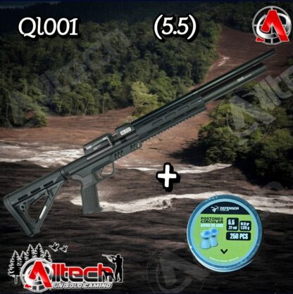 Rifle Defensor QL001 5.5 PCP + Poston 18,13 Defensor ARMERIA ALLTECH AIRE COMPRIMIDO PCP TIRO DEPORTIVO CAZA