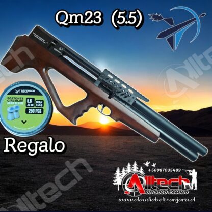 Rifle Defensor Qm23 5.5 PCP armeria alltech aire comprimido tiro deportivo caza