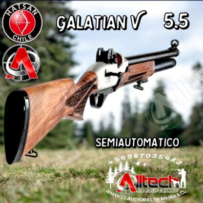 Rifle Hatsan Galatian V Semi Auto PCP Cal 5.5 armeria alltech aire comprimido pcp tiro deportivo caza