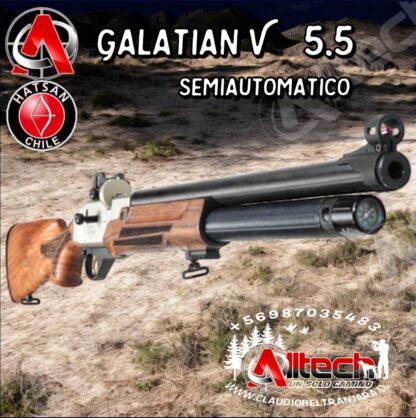 Rifle Hatsan Galatian V Semi Auto PCP Cal 5.5 armeria alltech aire comprimido pcp tiro deportivo caza