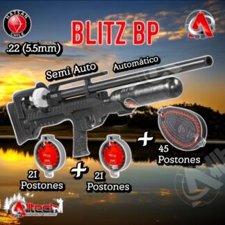 HATSAN BLITZ BP 5.5(.22) AUTOMATICO Y SEMIAUTOMATICO RIFLE DE AIRE COMPRIMIDO ALLTECH PCP TIRO DEPORTIVO CAZA