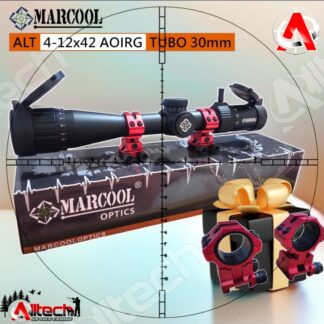 Mira Telescópica Marcool ALT 4-12X42 AOIRG Tubo 30mm + Montura Regulación Altura ARMERIA ALLTECH AIRE COMPRIMIDO PCP TIRO DEPORTIVO CAZA