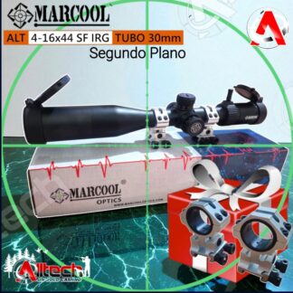 Mira Telescópica Marcool ALT 4-16X44 SF IRG + Montura Regulación Altura ARMERIA ALLTECH AIRE COMPRIMIDO PCP TIRO DEPORTIVO CAZA