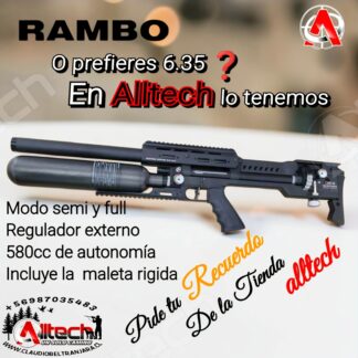 Rifle PCP SK19 Rambo Full auto y semiautomático de 6,35 mm (.25) alltech aire comprimido caza pesca tiro deportivo