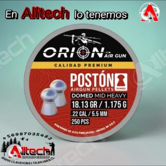 POSTONES ORION DOMED 5.5MM 18.13GR 250UN ARMERIA alltech aire comprimido caza pesca tiro deportivo