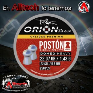 POSTONES ORION DOMED 5.5MM 22.07GR 250UN ARMERIA alltech aire comprimido caza pesca tiro deportivo