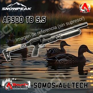 RIFLE PCP SNOWPEAK AP900 BOTELLA FIBRA 5.5 MM ARMERIA alltech aire comprimido caza pesca tiro deportivo