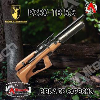 RIFLE PCP P35X-TB FIBRA DE CARBONO ARTEMIS armeria alltech aire comprimido caza y pesca tiro deportivo