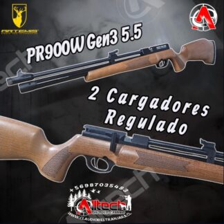 Rifle PR900W G3 Madera Regulado 5.5 Sidelever armeria alltech aire comprimido tiro deportivo caza y pesca